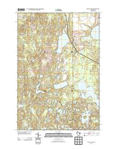 Stone Lake Wisconsin Historical topographic map, 1:24000 scale, 7.5 X 7.5 Minute, Year 2013