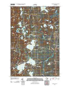 Stormy Lake Wisconsin Historical topographic map, 1:24000 scale, 7.5 X 7.5 Minute, Year 2010