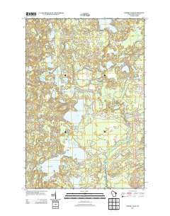 Stormy Lake Wisconsin Historical topographic map, 1:24000 scale, 7.5 X 7.5 Minute, Year 2013