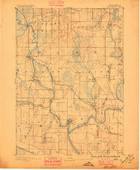 Stoughton Wisconsin Historical topographic map, 1:62500 scale, 15 X 15 Minute, Year 1890