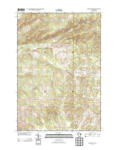 Strickland Wisconsin Historical topographic map, 1:24000 scale, 7.5 X 7.5 Minute, Year 2013