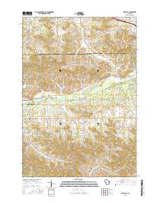 Strum SE Wisconsin Current topographic map, 1:24000 scale, 7.5 X 7.5 Minute, Year 2015