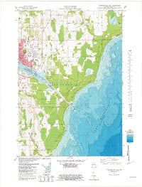 Sturgeon Bay East Wisconsin Historical topographic map, 1:24000 scale, 7.5 X 7.5 Minute, Year 1981