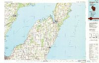 Sturgeon Bay Wisconsin Historical topographic map, 1:100000 scale, 30 X 60 Minute, Year 1984