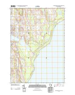 Sturgeon Bay East Wisconsin Historical topographic map, 1:24000 scale, 7.5 X 7.5 Minute, Year 2013