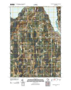 Sturgeon Bay West Wisconsin Historical topographic map, 1:24000 scale, 7.5 X 7.5 Minute, Year 2010