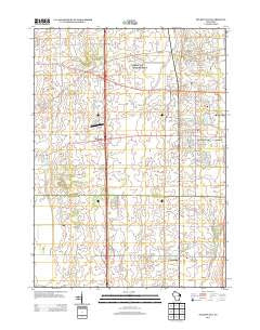 Sturtevant Wisconsin Historical topographic map, 1:24000 scale, 7.5 X 7.5 Minute, Year 2013