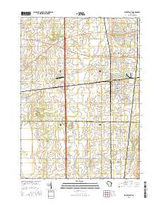 Sturtevant Wisconsin Current topographic map, 1:24000 scale, 7.5 X 7.5 Minute, Year 2016