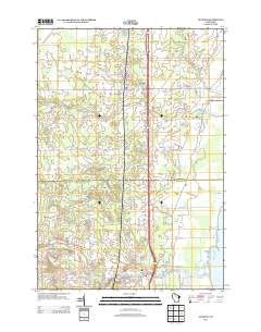 Suamico Wisconsin Historical topographic map, 1:24000 scale, 7.5 X 7.5 Minute, Year 2013