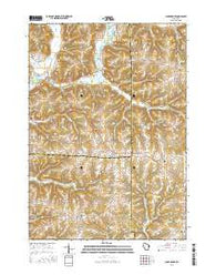 Sugar Grove Wisconsin Current topographic map, 1:24000 scale, 7.5 X 7.5 Minute, Year 2016
