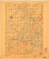 Sun Prairie Wisconsin Historical topographic map, 1:62500 scale, 15 X 15 Minute, Year 1907