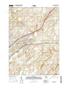 Sun Prairie Wisconsin Current topographic map, 1:24000 scale, 7.5 X 7.5 Minute, Year 2016