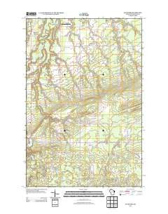 Sunnyside Wisconsin Historical topographic map, 1:24000 scale, 7.5 X 7.5 Minute, Year 2013
