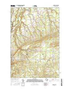Sunnyside Wisconsin Current topographic map, 1:24000 scale, 7.5 X 7.5 Minute, Year 2015