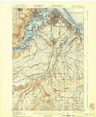 Superior Minnesota Historical topographic map, 1:62500 scale, 15 X 15 Minute, Year 1917