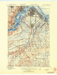 Superior Minnesota Historical topographic map, 1:62500 scale, 15 X 15 Minute, Year 1915