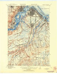 Superior Minnesota Historical topographic map, 1:62500 scale, 15 X 15 Minute, Year 1915