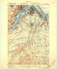 Superior Minnesota Historical topographic map, 1:62500 scale, 15 X 15 Minute, Year 1917