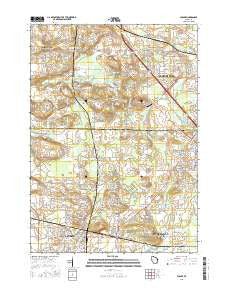 Sussex Wisconsin Current topographic map, 1:24000 scale, 7.5 X 7.5 Minute, Year 2015
