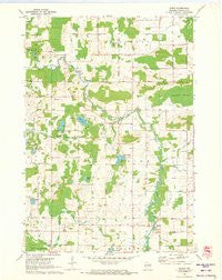 Symco Wisconsin Historical topographic map, 1:24000 scale, 7.5 X 7.5 Minute, Year 1970