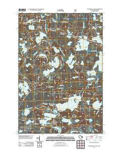Tenderfoot Lake Wisconsin Historical topographic map, 1:24000 scale, 7.5 X 7.5 Minute, Year 2011