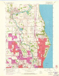 Thiensville Wisconsin Historical topographic map, 1:24000 scale, 7.5 X 7.5 Minute, Year 1958
