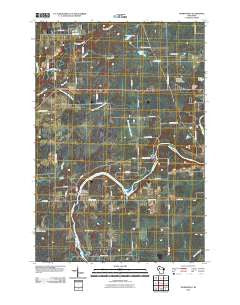 Thornapple Wisconsin Historical topographic map, 1:24000 scale, 7.5 X 7.5 Minute, Year 2010