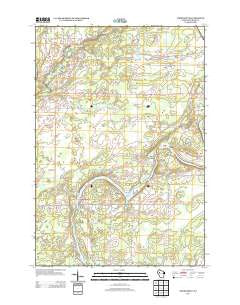 Thornapple Wisconsin Historical topographic map, 1:24000 scale, 7.5 X 7.5 Minute, Year 2013
