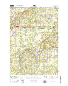 Thornapple Wisconsin Current topographic map, 1:24000 scale, 7.5 X 7.5 Minute, Year 2015