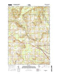 Thornton Wisconsin Current topographic map, 1:24000 scale, 7.5 X 7.5 Minute, Year 2016