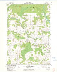 Thornton Wisconsin Historical topographic map, 1:24000 scale, 7.5 X 7.5 Minute, Year 1982