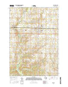 Thorp Wisconsin Current topographic map, 1:24000 scale, 7.5 X 7.5 Minute, Year 2015