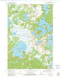 Three Lakes Wisconsin Historical topographic map, 1:24000 scale, 7.5 X 7.5 Minute, Year 1970
