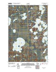 Three Lakes Wisconsin Historical topographic map, 1:24000 scale, 7.5 X 7.5 Minute, Year 2010