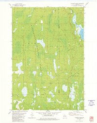 Thunder Creek Wisconsin Historical topographic map, 1:24000 scale, 7.5 X 7.5 Minute, Year 1980