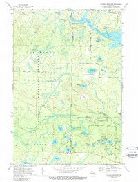 Thunder Mountain Wisconsin Historical topographic map, 1:24000 scale, 7.5 X 7.5 Minute, Year 1972