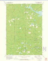 Thunder Mountain Wisconsin Historical topographic map, 1:24000 scale, 7.5 X 7.5 Minute, Year 1972