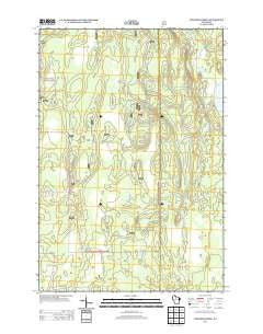Thunder Creek Wisconsin Historical topographic map, 1:24000 scale, 7.5 X 7.5 Minute, Year 2013