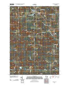 Tigerton Wisconsin Historical topographic map, 1:24000 scale, 7.5 X 7.5 Minute, Year 2010
