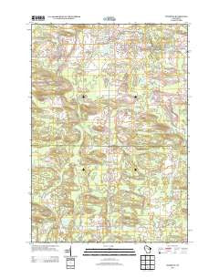 Tigerton Wisconsin Historical topographic map, 1:24000 scale, 7.5 X 7.5 Minute, Year 2013