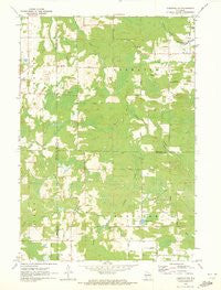 Tigerton NW Wisconsin Historical topographic map, 1:24000 scale, 7.5 X 7.5 Minute, Year 1970