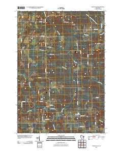 Tigerton NW Wisconsin Historical topographic map, 1:24000 scale, 7.5 X 7.5 Minute, Year 2010