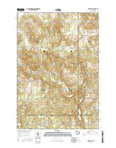 Timberland Wisconsin Current topographic map, 1:24000 scale, 7.5 X 7.5 Minute, Year 2015