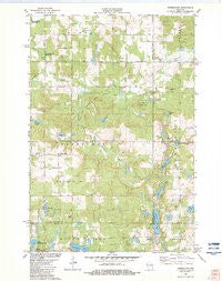 Timberland Wisconsin Historical topographic map, 1:24000 scale, 7.5 X 7.5 Minute, Year 1982