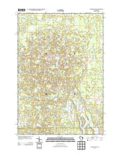 Timms Hill Wisconsin Historical topographic map, 1:24000 scale, 7.5 X 7.5 Minute, Year 2013