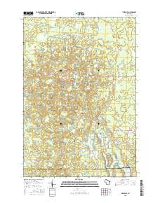 Timms Hill Wisconsin Current topographic map, 1:24000 scale, 7.5 X 7.5 Minute, Year 2015