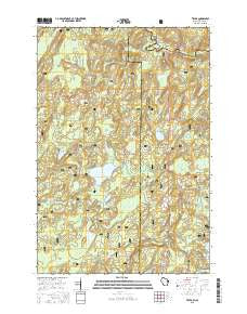 Tipler Wisconsin Current topographic map, 1:24000 scale, 7.5 X 7.5 Minute, Year 2015