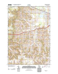 Tomah Wisconsin Historical topographic map, 1:24000 scale, 7.5 X 7.5 Minute, Year 2013