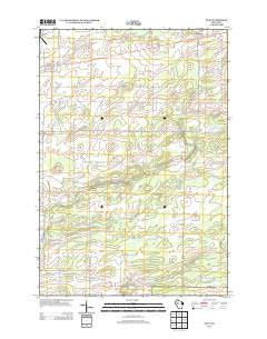 Tony Wisconsin Historical topographic map, 1:24000 scale, 7.5 X 7.5 Minute, Year 2013