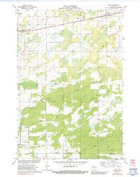 Tony Wisconsin Historical topographic map, 1:24000 scale, 7.5 X 7.5 Minute, Year 1971